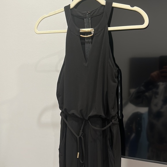 Calvin Klein Black Jumpsuit with Gold Hardware - Picture 2 of 5